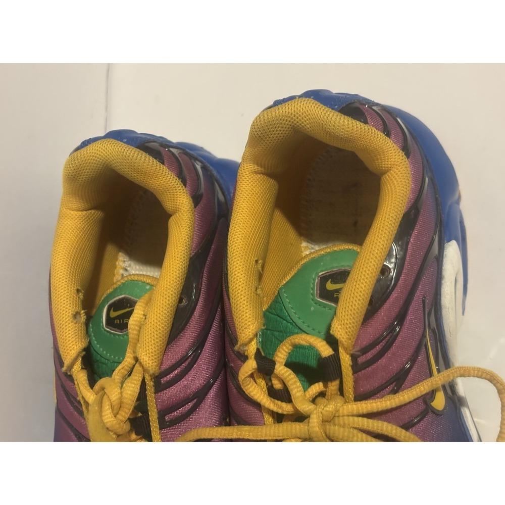 Nike Air Max Plus Gumball Size 4.5Y‎ Blue Yellow Boys Athletic Sneakers - Picture 8 of 12